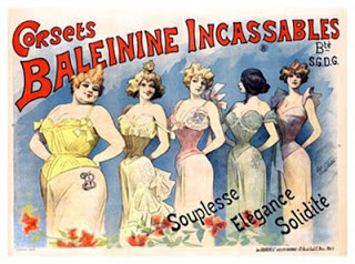 Antique French 1930s Corset Stays, Burlesque Fashion, Vintage